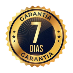 Selo de garantia de 7 dias — satisfação garantida ou seu dinheiro de volta