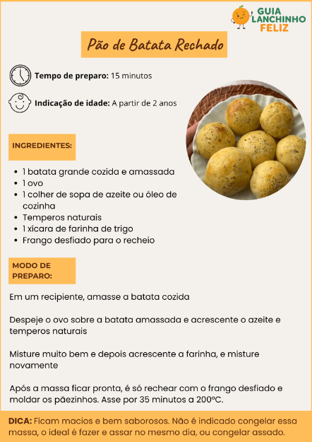 Pão de batata sem glúten